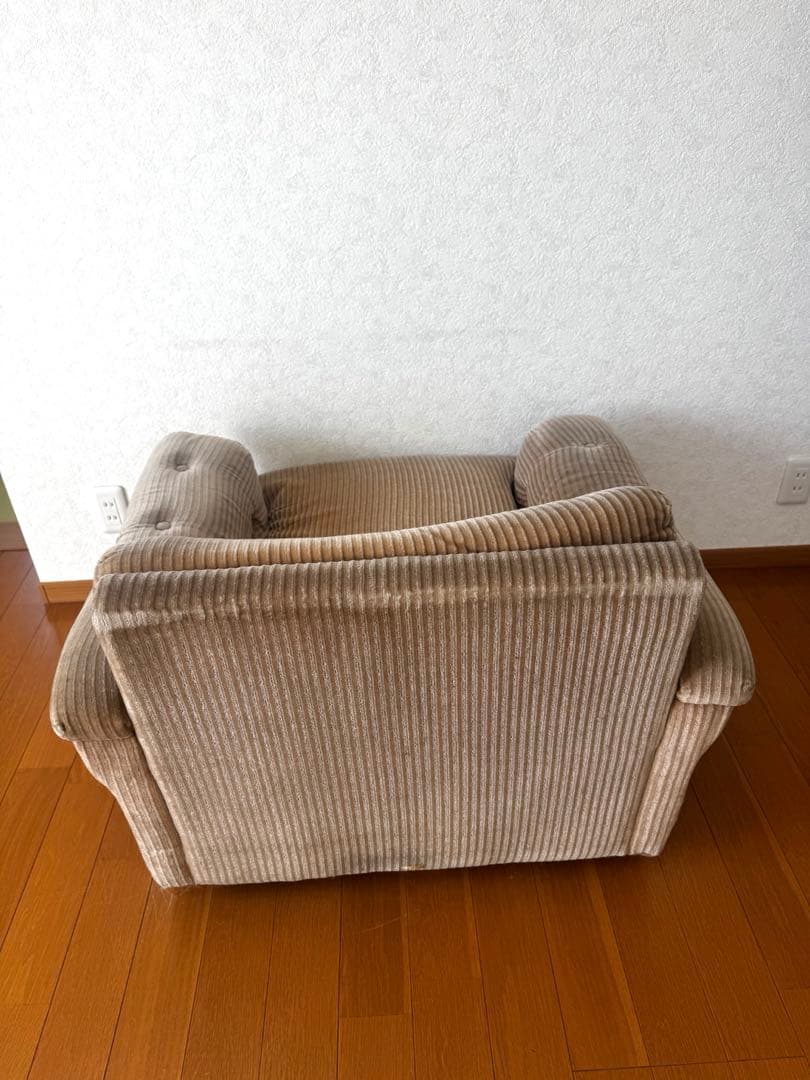 コーデュロイ 1Pソファ 1人掛け シングルソファ 1シーター モダン