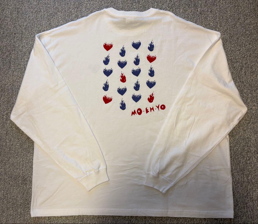 藤井風 燃えよロングTシャツ長袖 ホワイトLサイズ