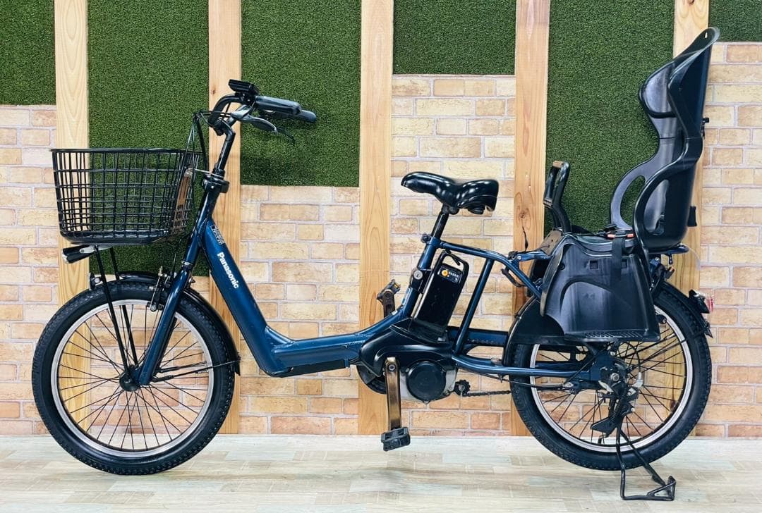 ネイビー 王様 ギュットアニーズ子供乗せ電動アシスト自転車 H3647