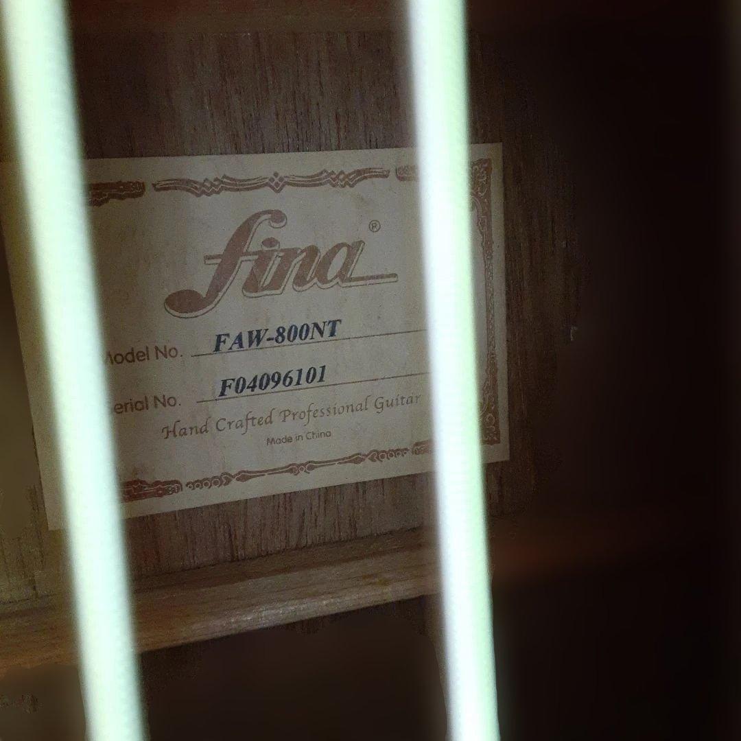 Fina 　FAW 800NTアコースティックギター カッタウェイ