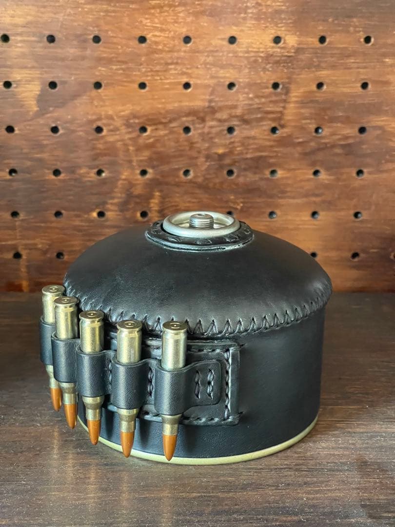 od缶カバー　本革　ブラック