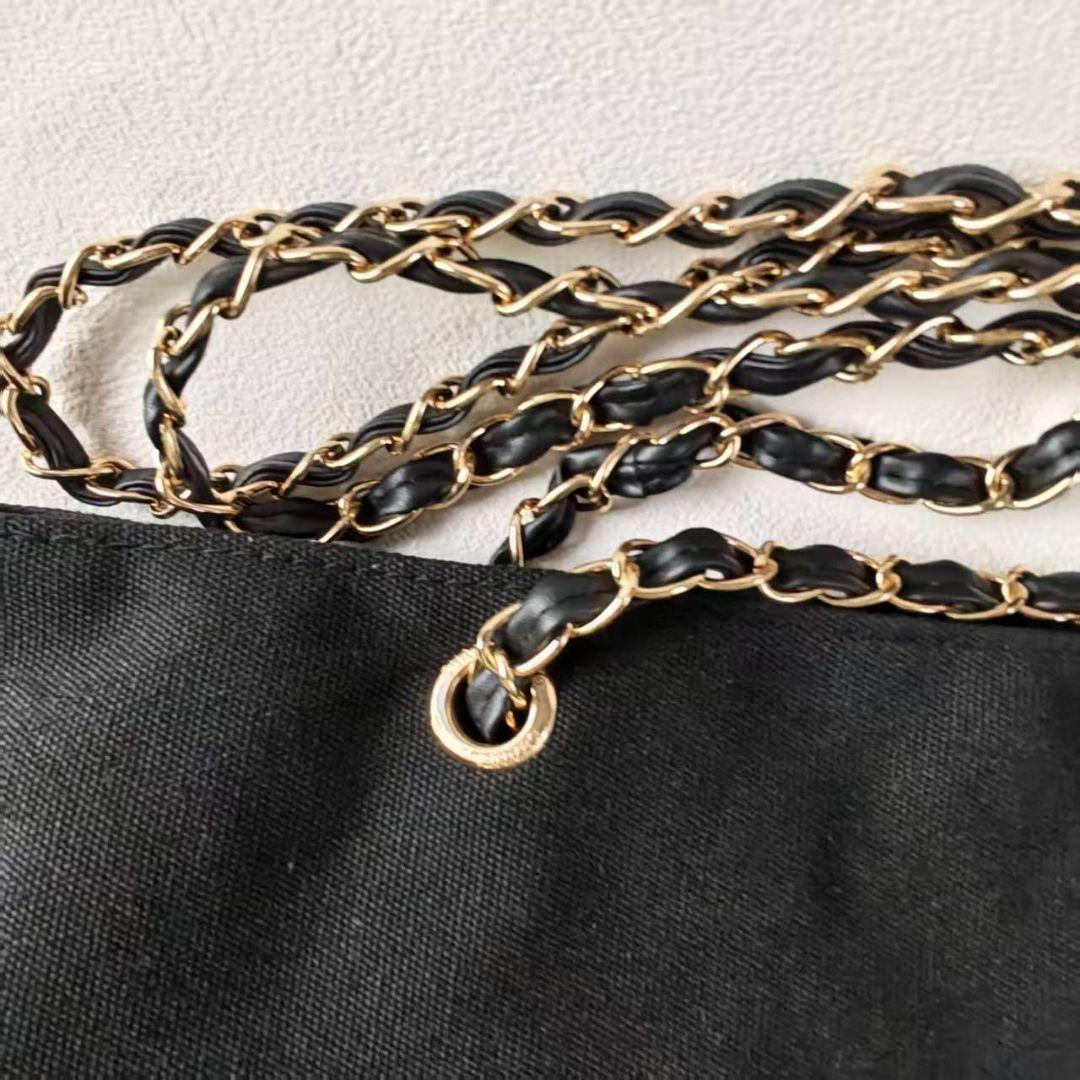 CHANEL ノベルティトートバッグ キャンバス ブラックc1s