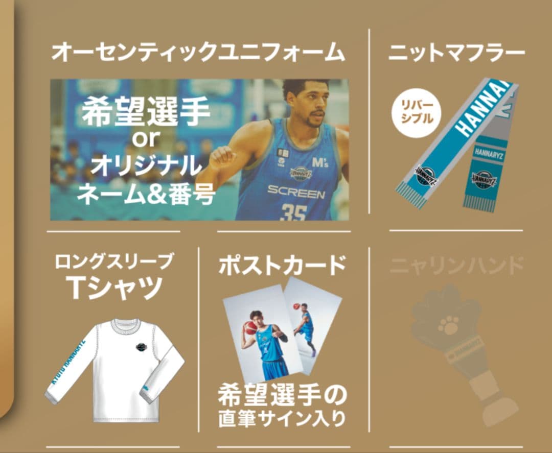 2025-26京都ハンナリーズ　オーセンティックユニフォームほか