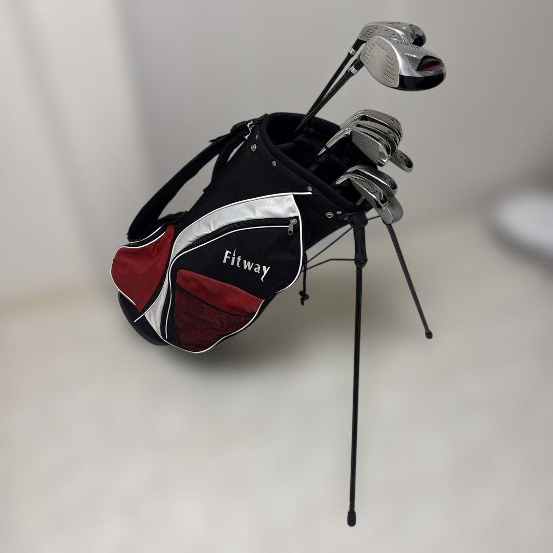 Fitway メンズゴルフクラブ 11本セット スタンドキャディーバッグ