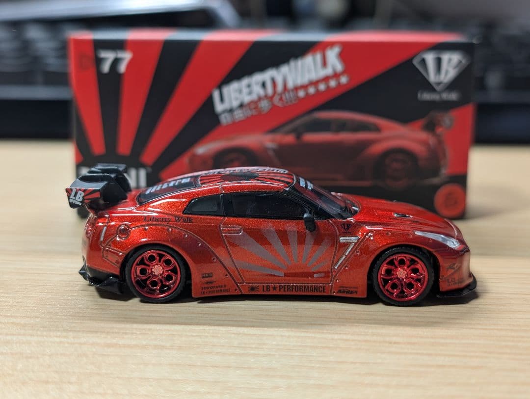 MINI-GT　4台セット LBWK HKS カルソニック
