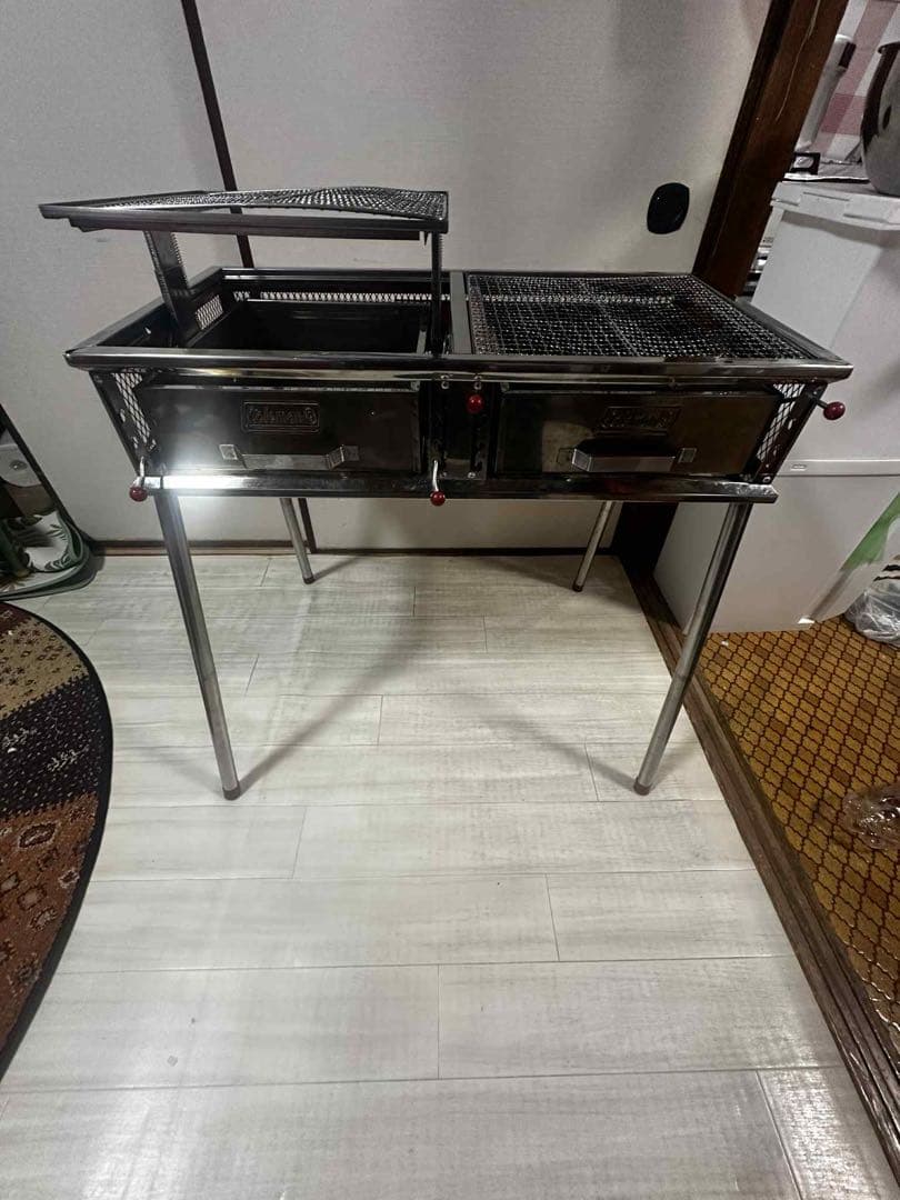 ステンレス製ダブルグリルバーベキュColeman BBQ