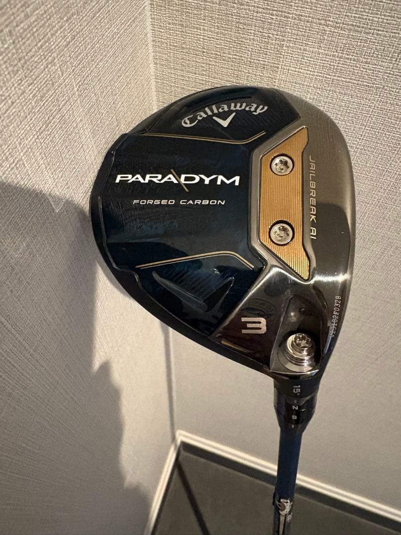 Callaway PARADYM 3w Sシャフト ヘッドカバー付