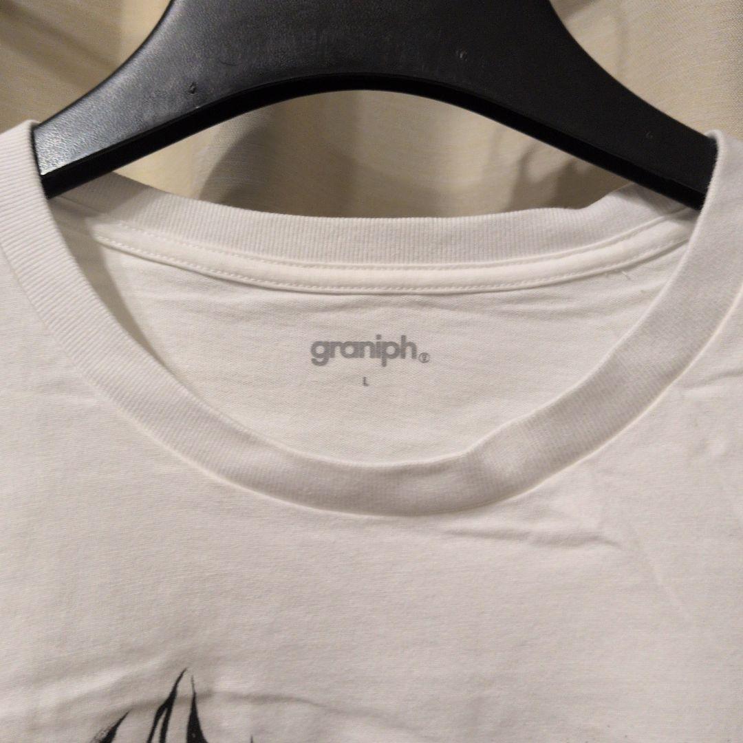 graniph うしおととら ホワイト両面プリント Tシャツ Lサイズ