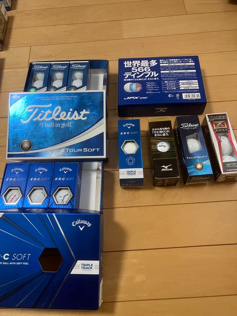 Callaway & Bridgestone & Srixon 3セットと3球