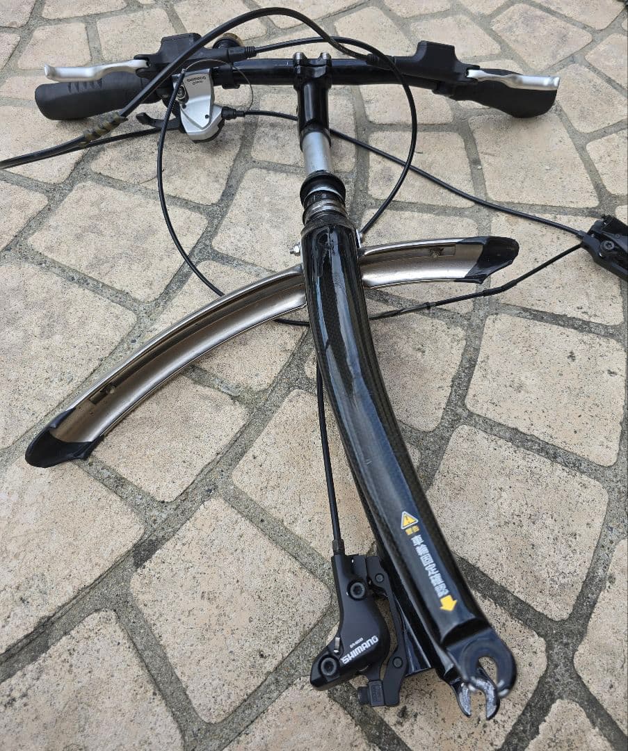 自転車フロントハンドとフォーク