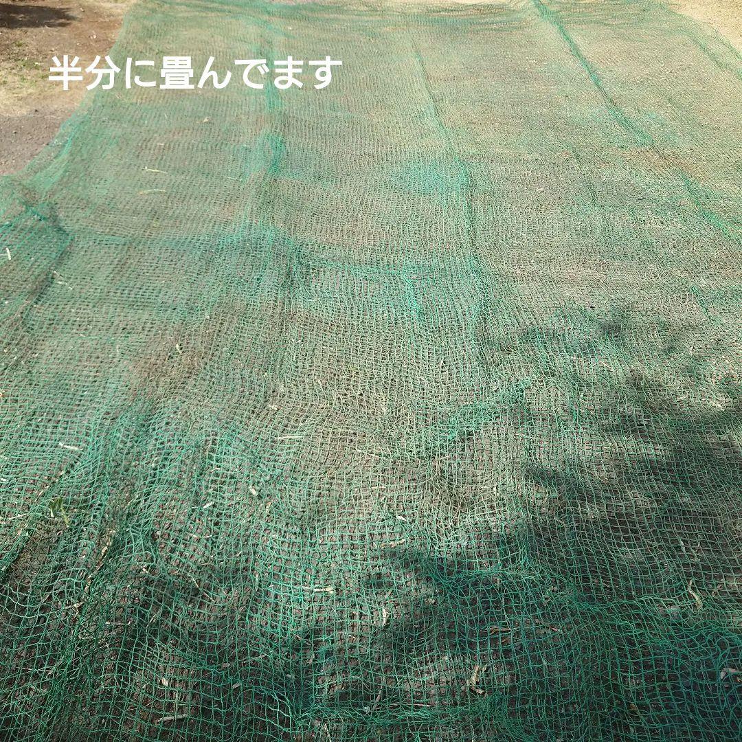防球ネット 緑色 大きめ キズあり　9m✕8m
