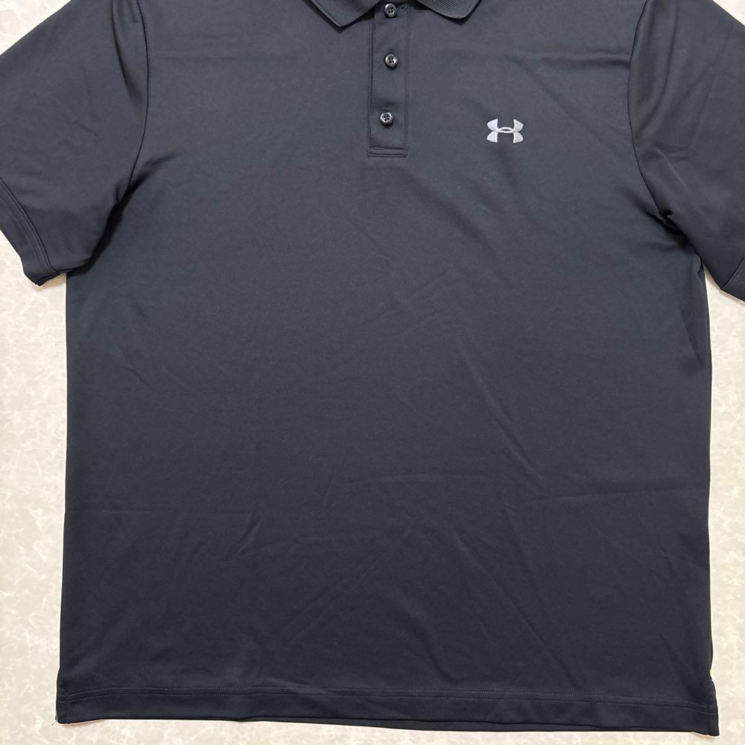 アンダーアーマー★ヒートギア★薄手ストレッチ★ポロシャツ【メンズ サイズ2XL】