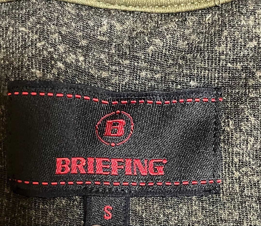 ✨【BRIEFING GOLF】迷彩調ダブルジップフリースジャケットカーキ S✨