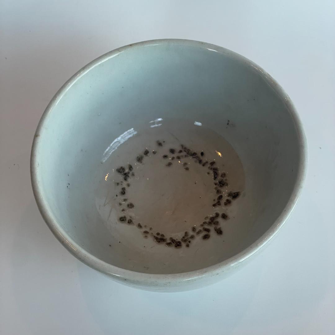 古渡 白磁碗 清代中後期 中国 南方民窯 唐物 茶碗 14.3cm 古陶磁 古玩