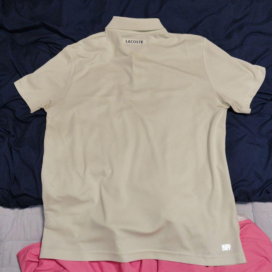 ディミトロフモデル　LACOSTE ライトイエローポロシャツLとパンツL