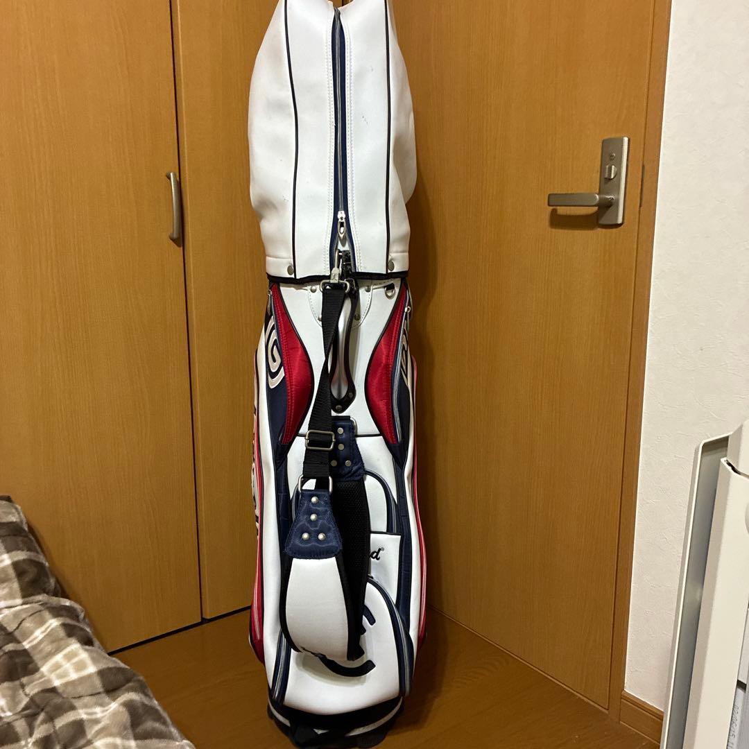 Cleveland Golf キャディバッグ ホワイト/ネイビー/レッド