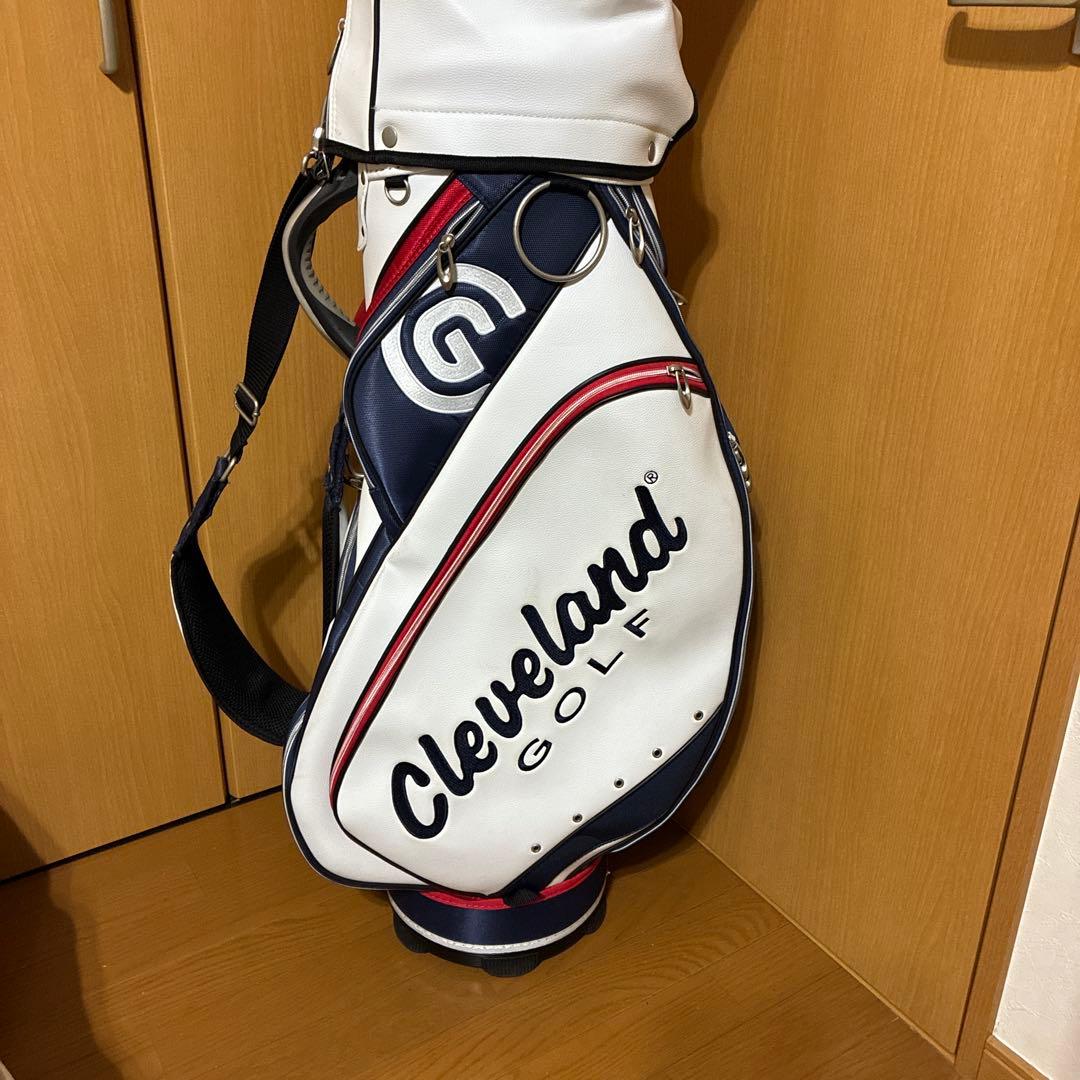 Cleveland Golf キャディバッグ ホワイト/ネイビー/レッド