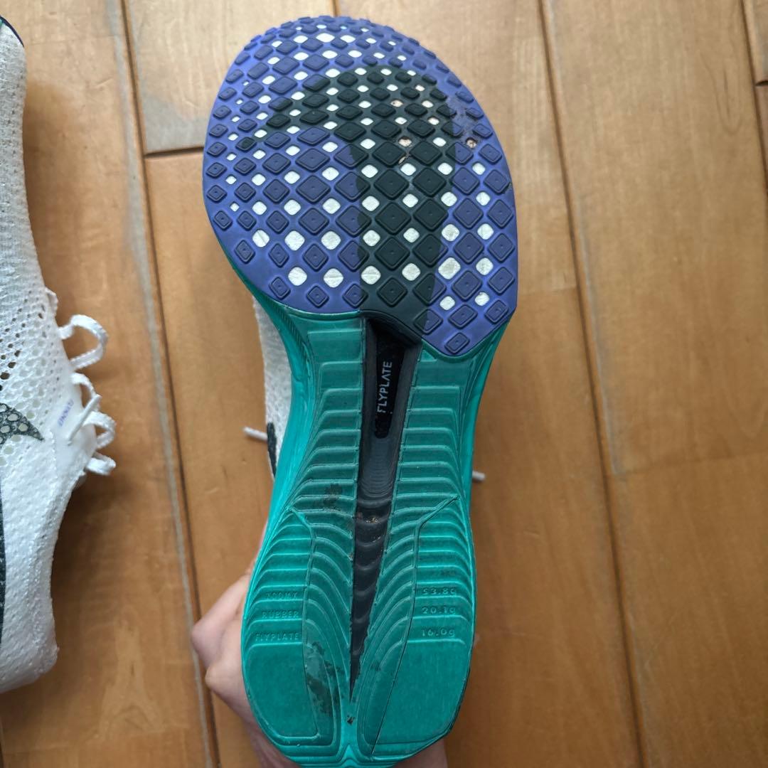 Nike Vaporfly 25.5cm ホワイト/ターコイズ