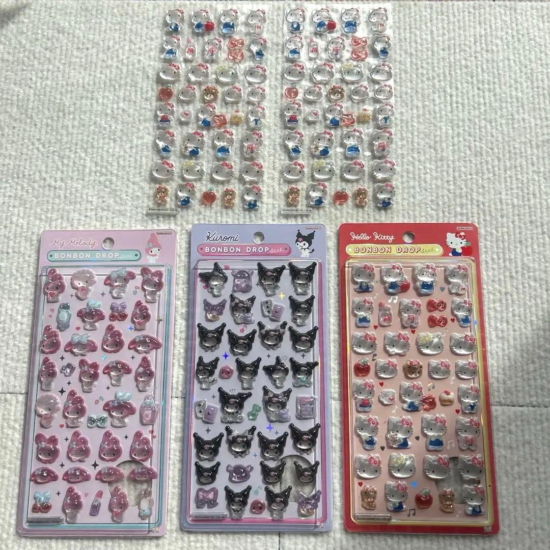 サンリオ　ボンボンドロップシール 10枚セット　国内正規品