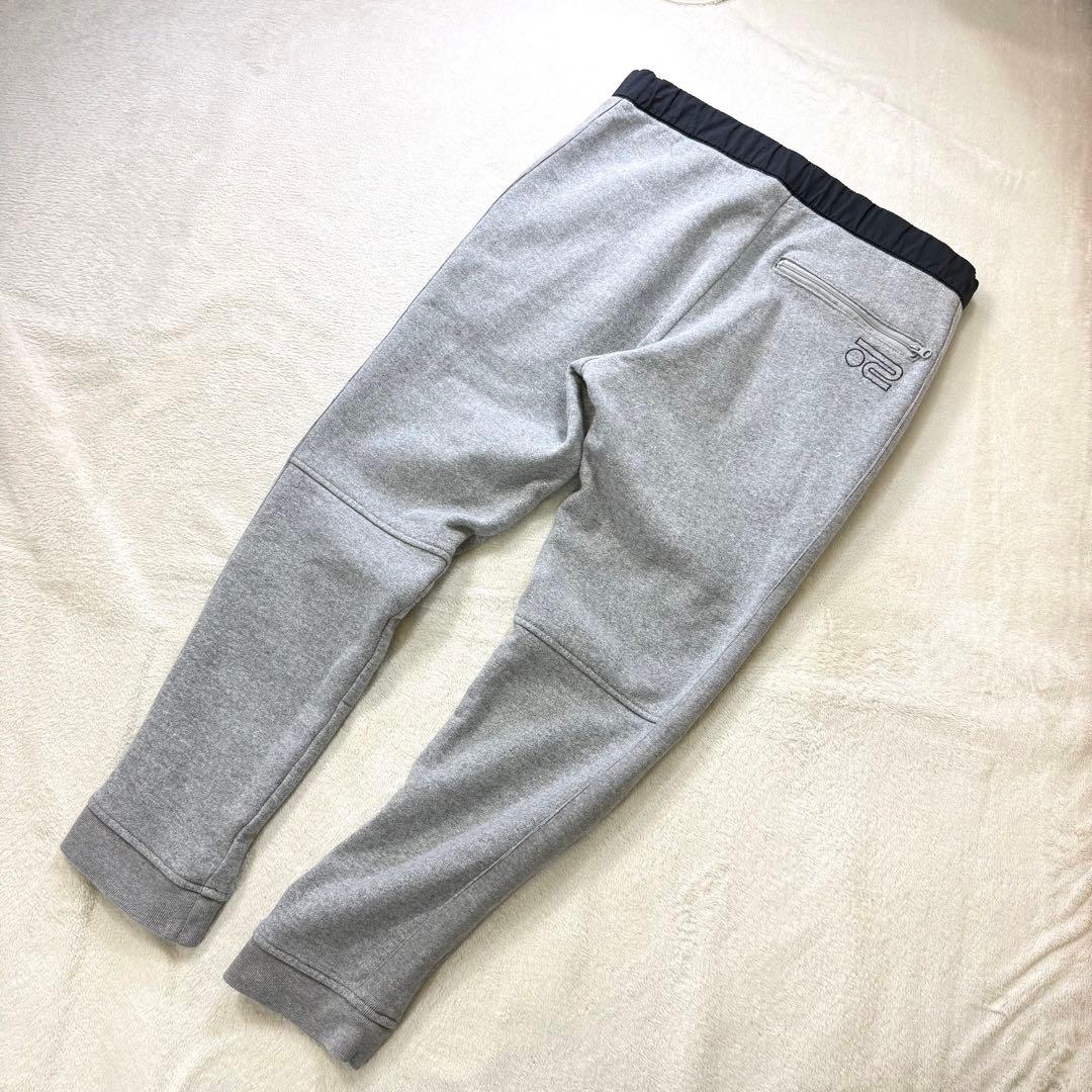 Rosasen 刺繍ロゴ 裏起毛 ウエストゴム スウェットジョガーパンツ L