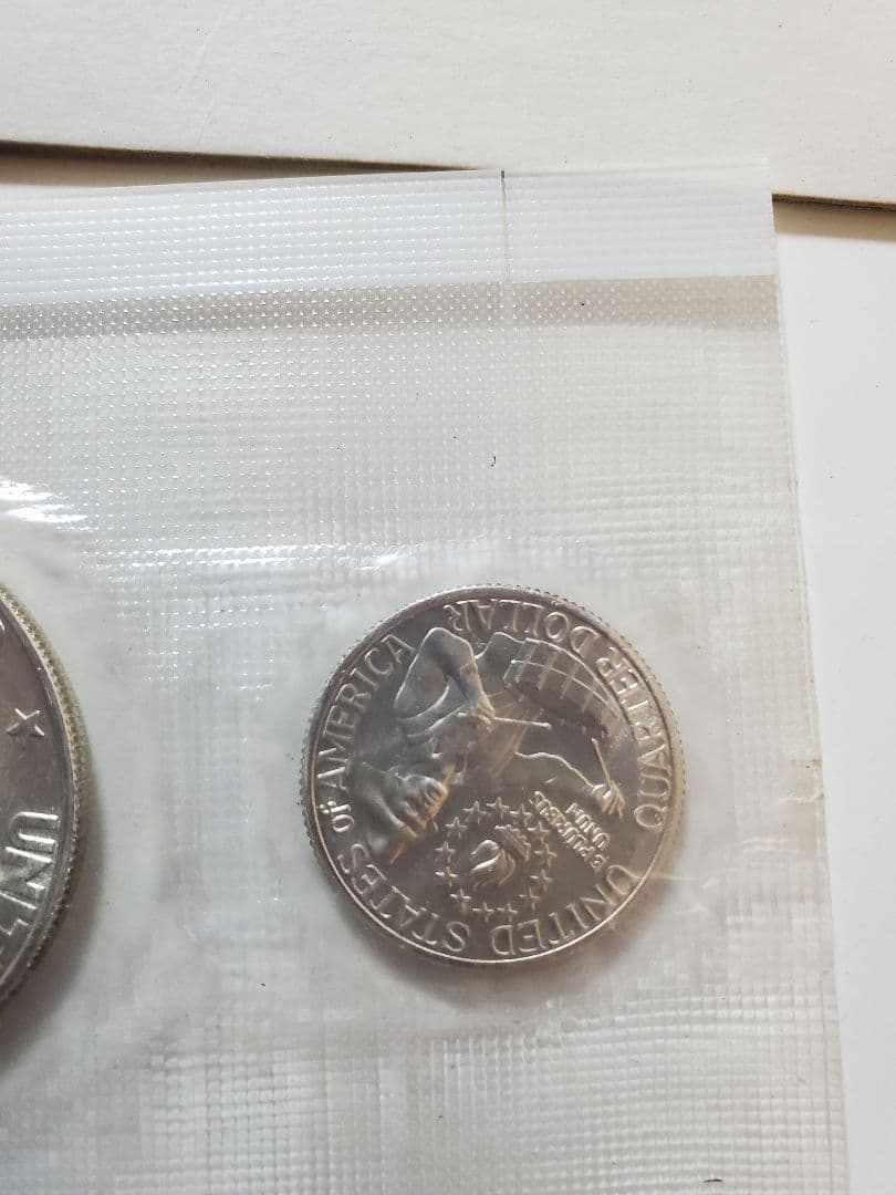 アメリカ独立200周年記念銀貨3枚セット1776−1976銀品位400/1000
