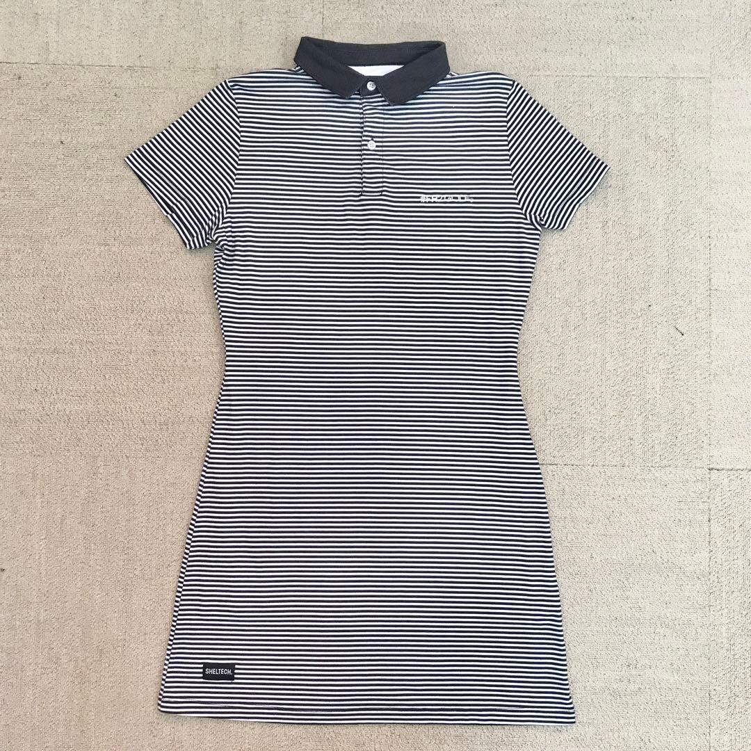 #FR2GOLF シャツワンピース M ショート ボーダー スカート S3377
