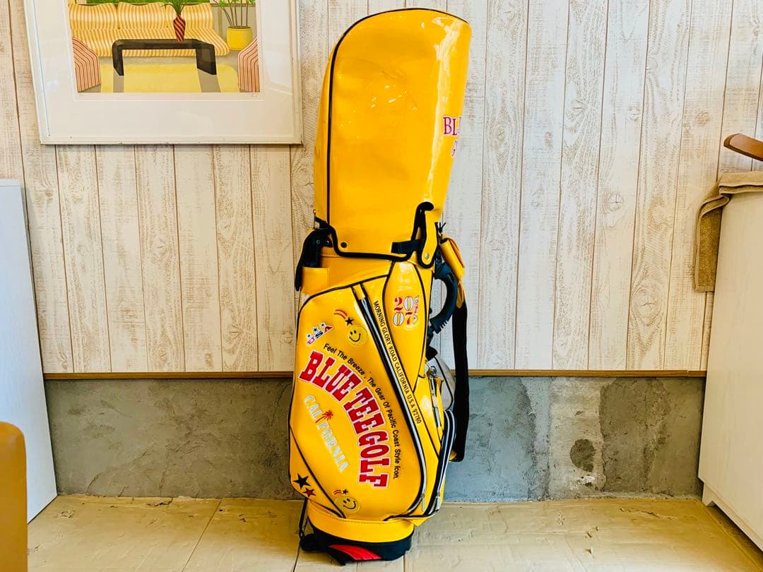 【BLUE TEE GOLF】キャディバッグ 9インチ イエロー