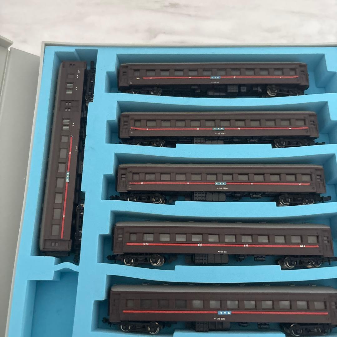 99、鉄道模型セット 9両 茶色 専用ケース付き