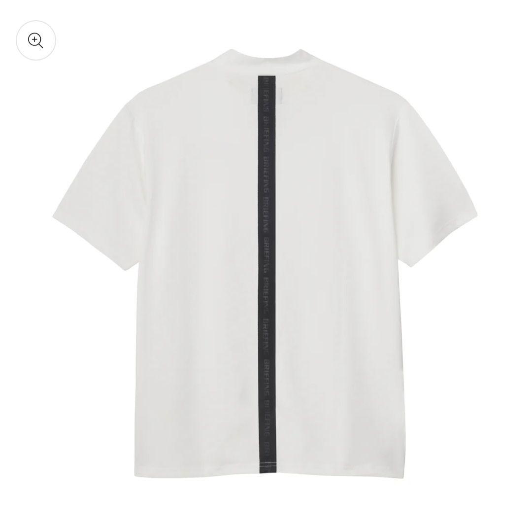 BRIEFING BACK LOGO LINE HIGH NECK モックネック