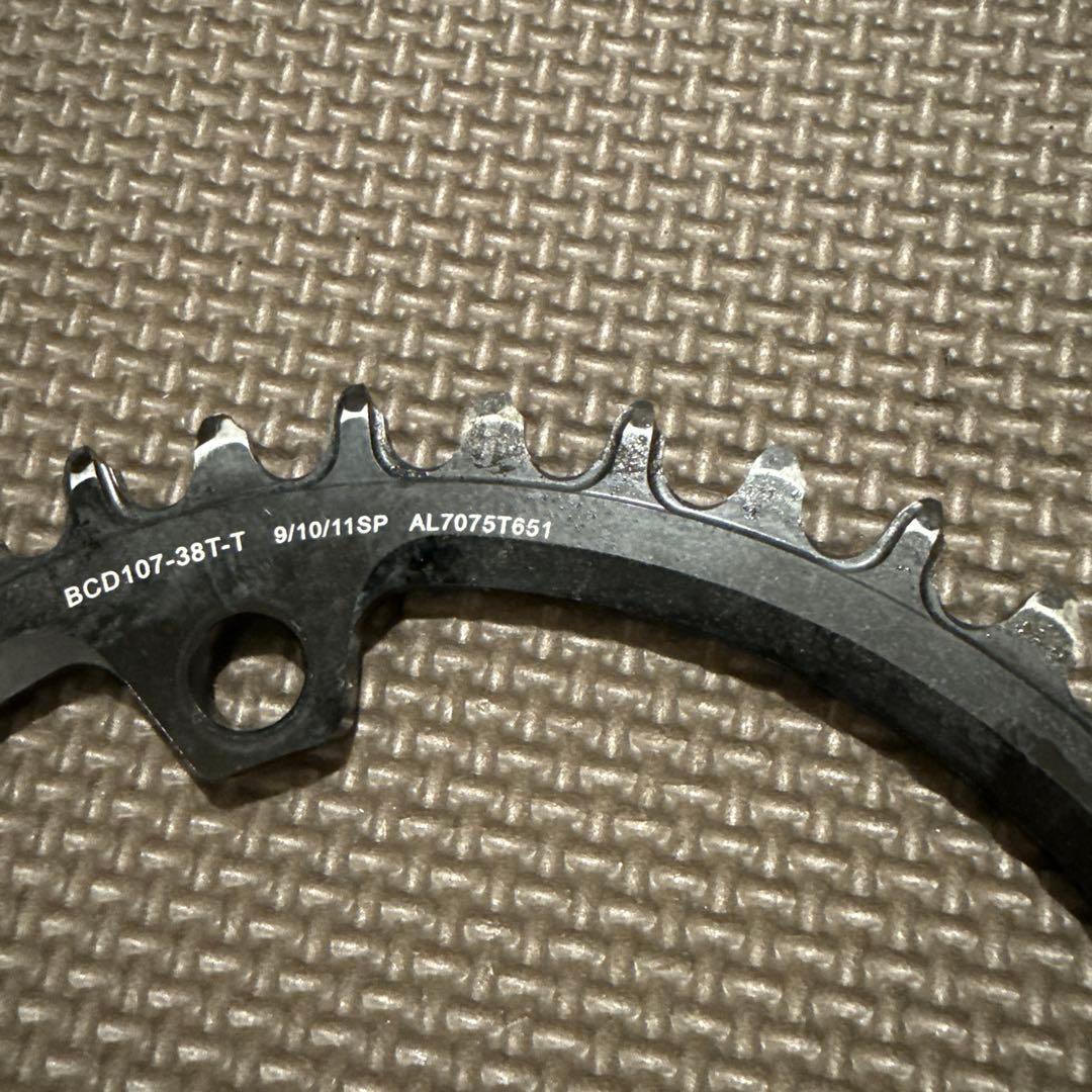 STONE BCD107-38T-T ナローワイド 楕円チェーンリング SRAM