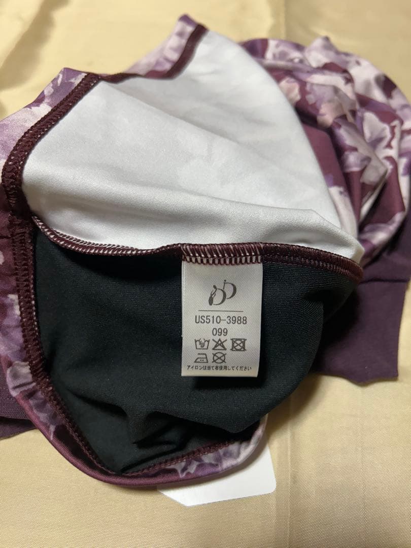 ドゥッシュドゥッスウ バレエ　レオトップ　大人用Ｍサイズ（花柄　プラム）
