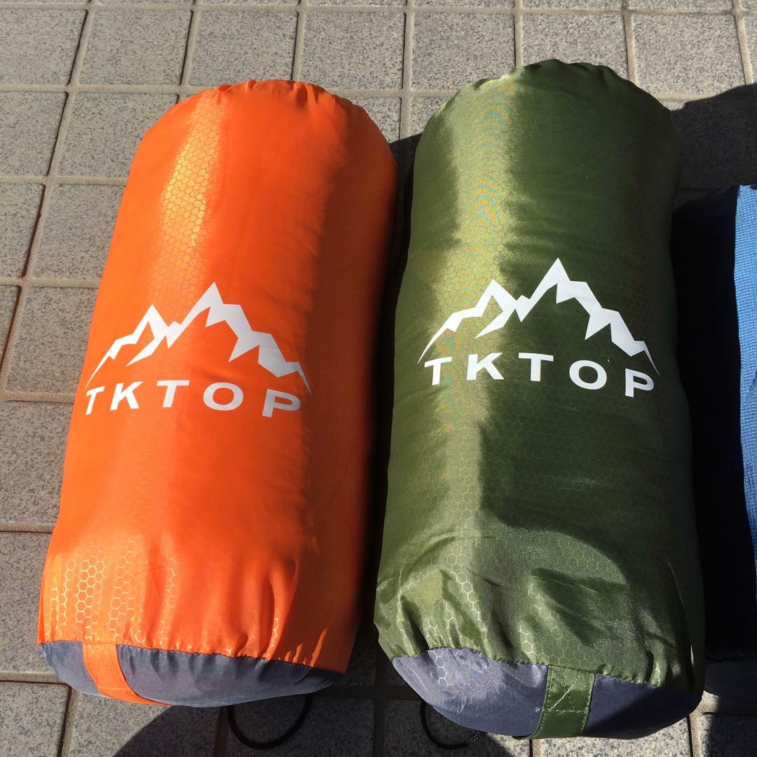 TKTOP 寝袋 と　AKASOOM　エアマット　各２個セット