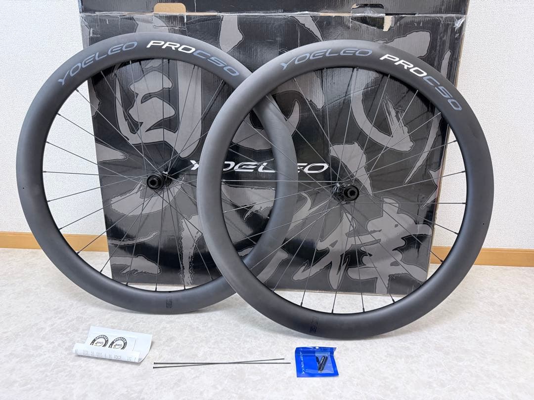 【新品未使用】YOELEO ヨーレオ PRO C50 カーボンホイールセット