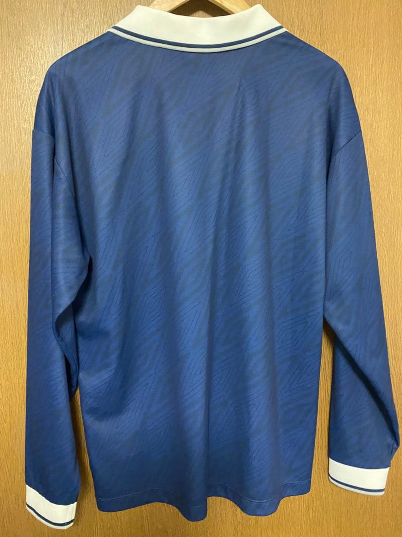 UMBRO ネイビー 長袖ポロシャツ フリーサイズ