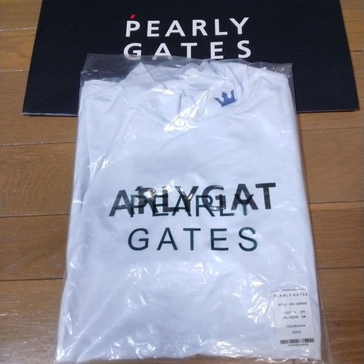 ⭐新品⭐パーリーゲイツ⭐長袖モック⭐白⭐メンズ⭐Lサイズ⭐