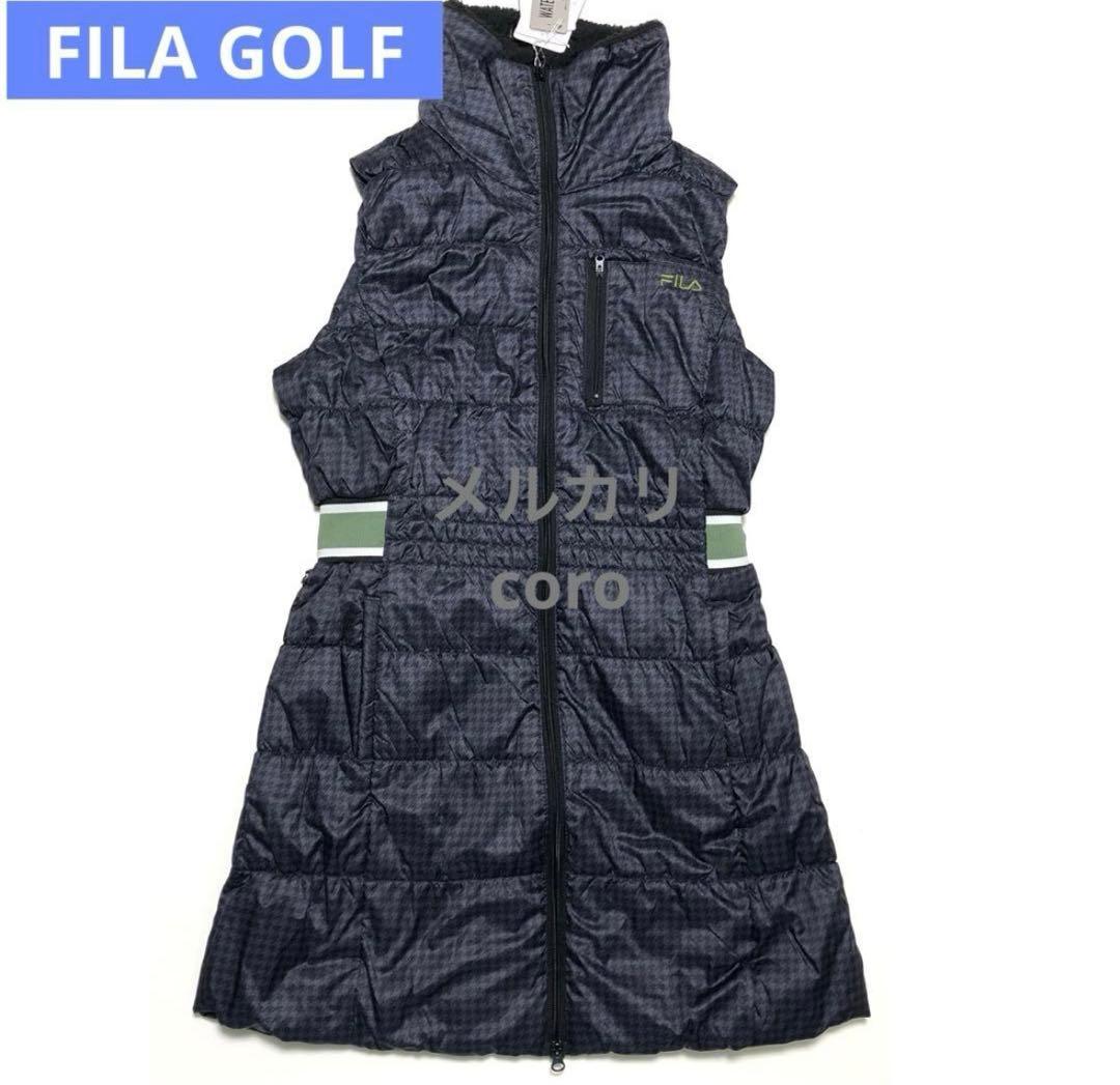 FILA フィラ ゴルフ レディース ワンピース 中綿 撥水加工 保温 蓄熱 M