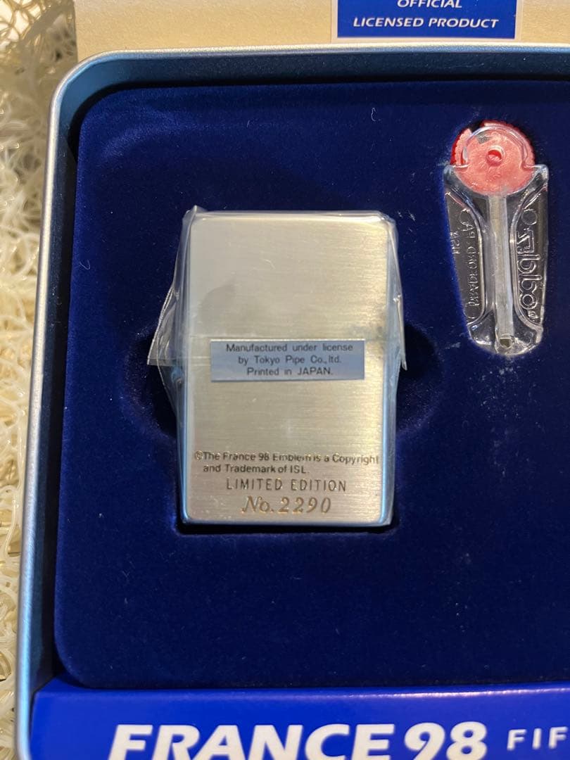 記念グッズ FRANCE 98 FIFA WORLD CUP zippo No.2290