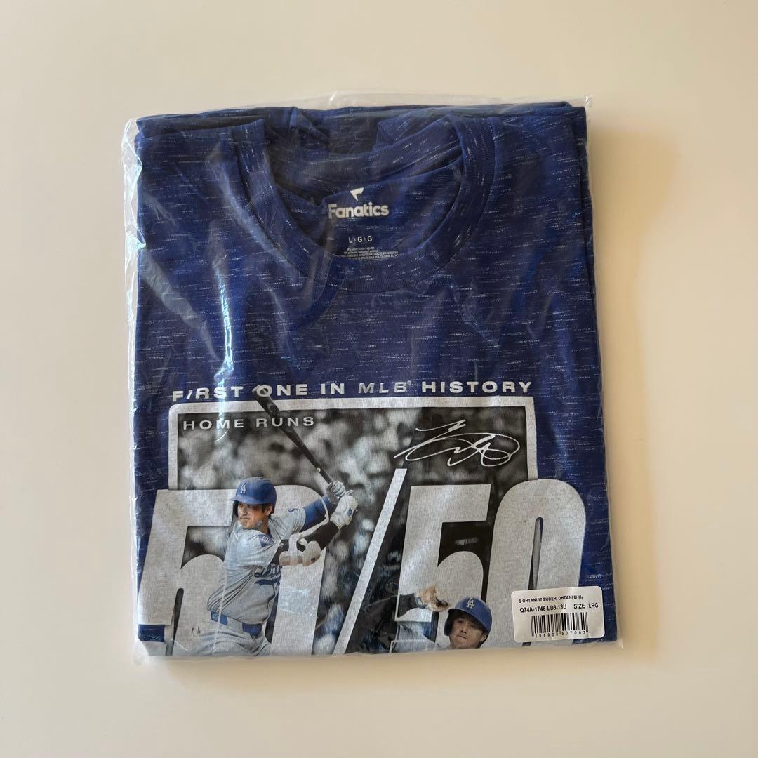 本国版 大谷翔平 50 / 50 CLUBドジャース 公式 Tシャツ Lサイズ