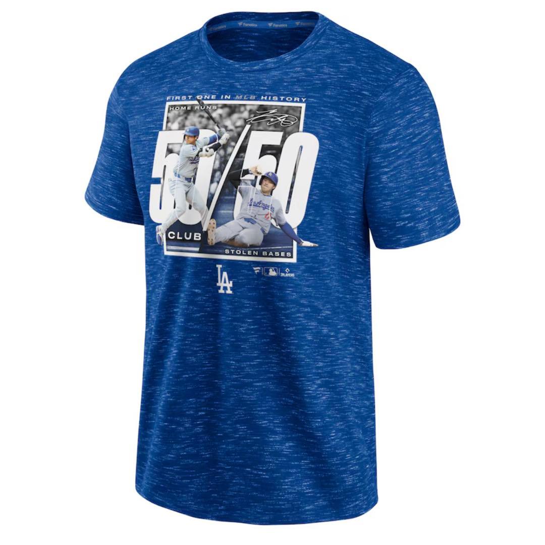 本国版 大谷翔平 50 / 50 CLUBドジャース 公式 Tシャツ Lサイズ