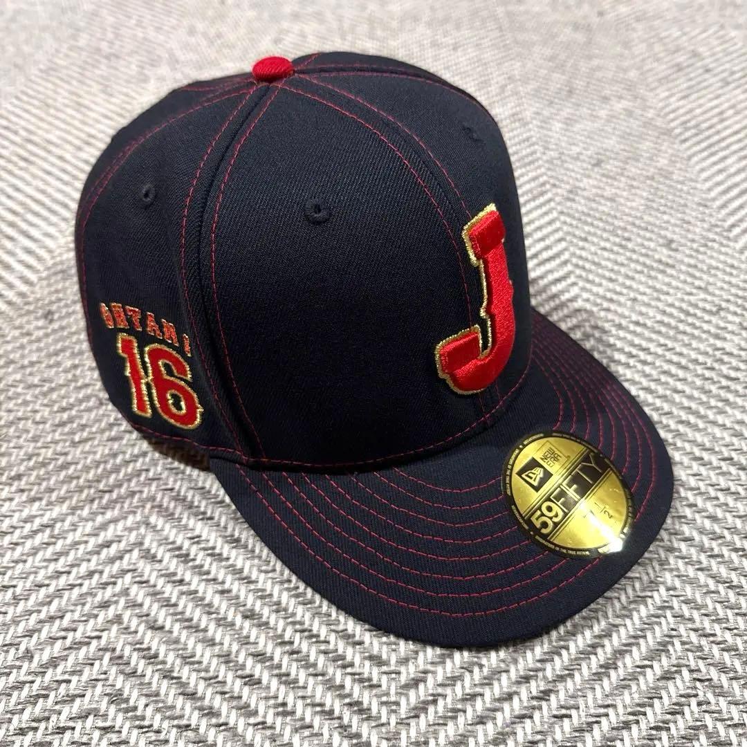 侍ジャパン　59FIFTY キャップ　大谷翔平　刺繍入り　7 1/2