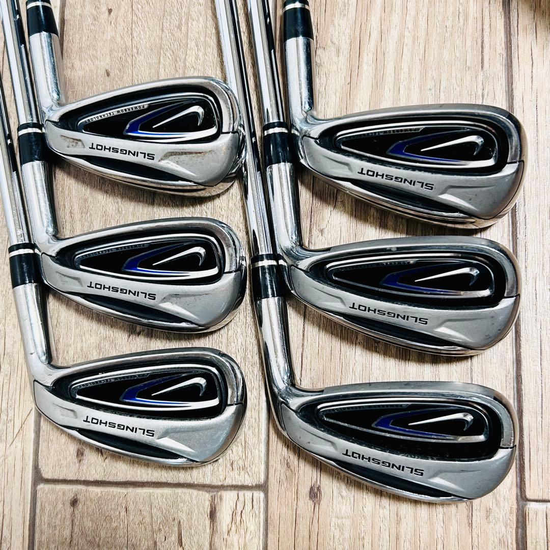 NIKE SLINGSHOT アイアン６本 純正スチール SR メンズ 右