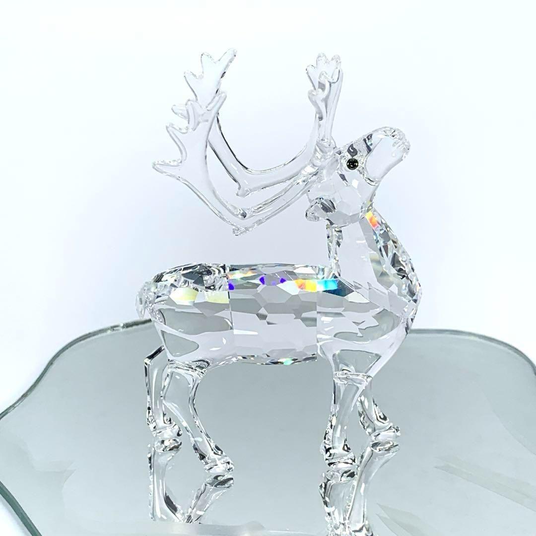SWAROVSKI スワロフスキー トナカイ クリスタル 台座付き クリスマス