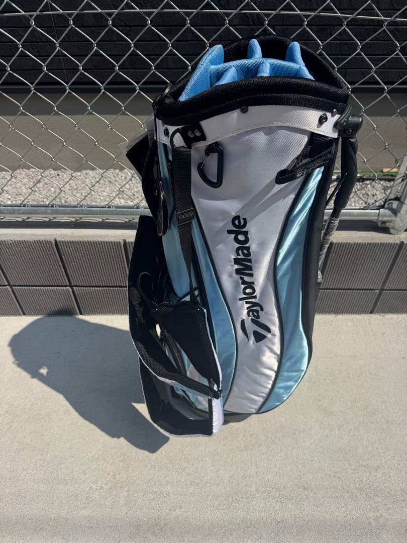 新品 TaylorMade キャディバッグ 青/白