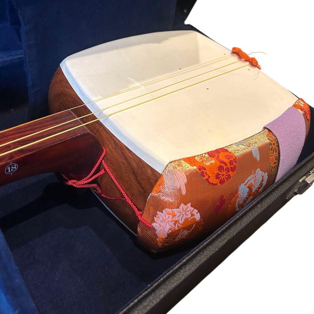 三味線セット　付属品多数　破けなし　本革　和楽器　三味線