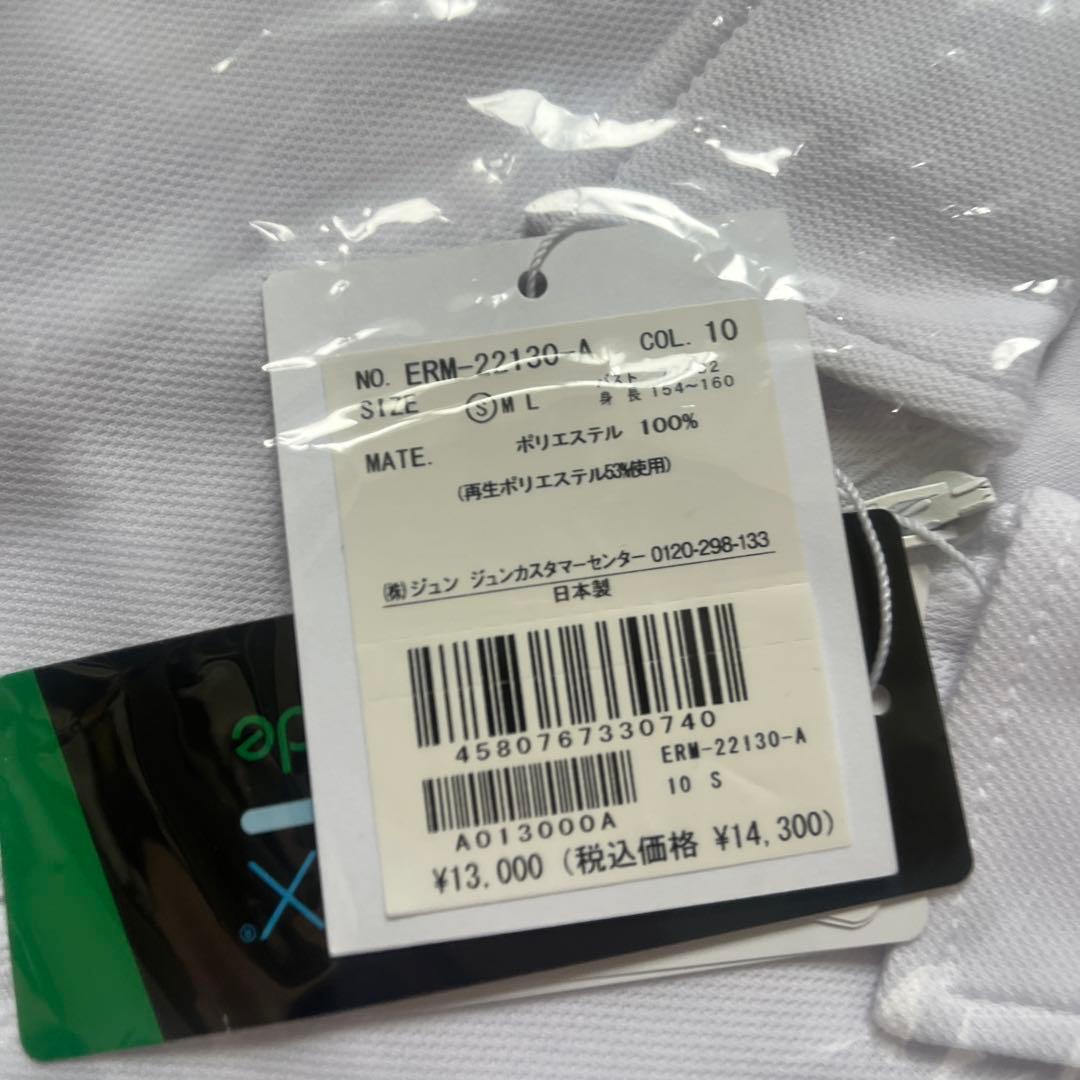 新品JUN&ROPE’ UV・吸水速乾ハーフZIPノースリーブポロシャツ