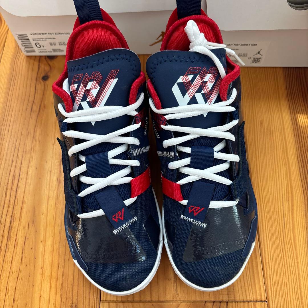最終価格　Jordan バスケットシューズ ネイビー/レッド　ワイノット