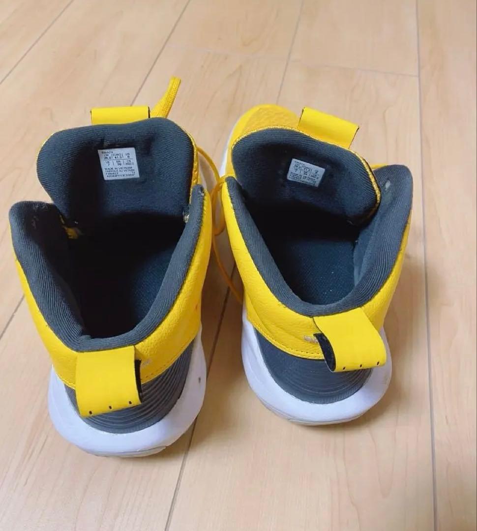 イエロー ハイカット バスケットシューズ26