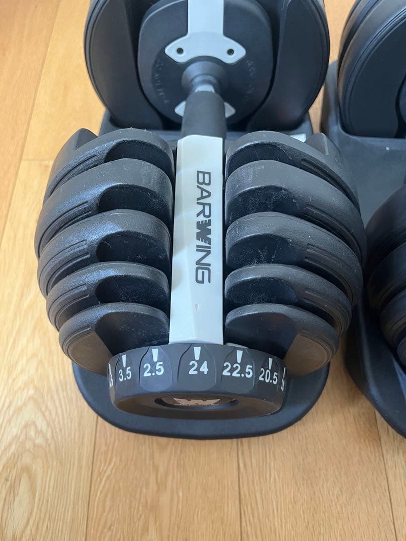 BARWING NEW モデル 可変式ダンベル 24kg 2個セット