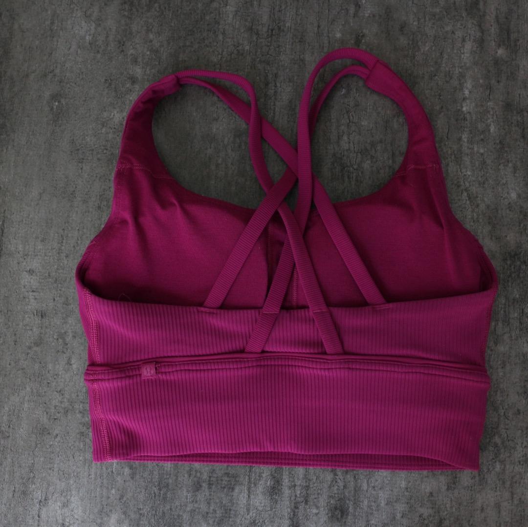 lululemon ルルレモン エナジーブラロングライン サイズ4 ピンク