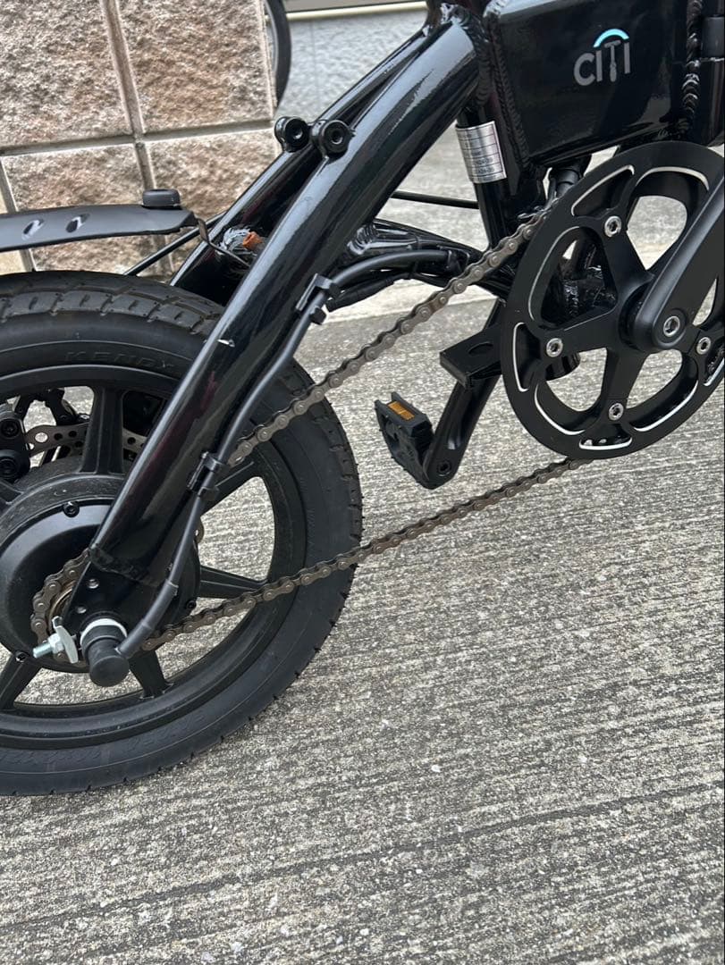 ほぼ新品RICH BIT CITY アシスト　ブラック電動自転車　ナンバー不要